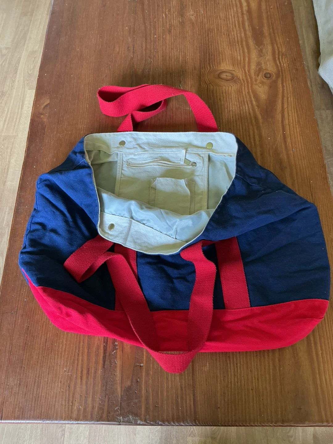 Blue and Red Canvas Tote Bag - photo 2