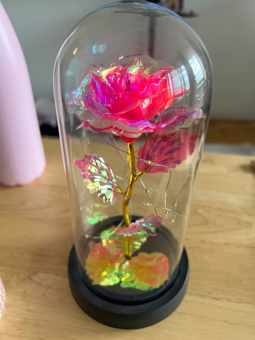 Enchanted Rose Dome with LED Lights - photo 2