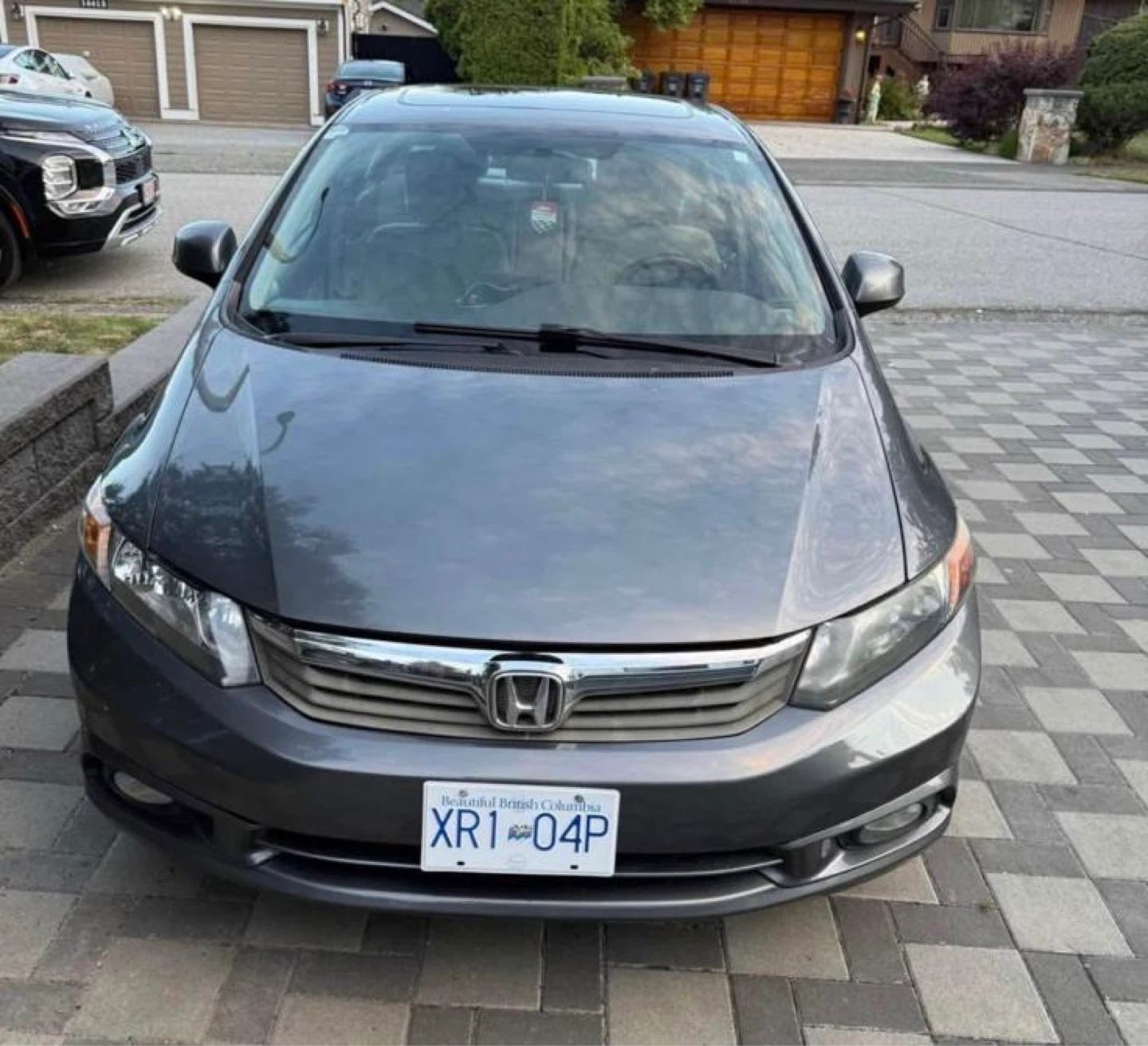 Grey Honda Civic Sport Sedan 2012