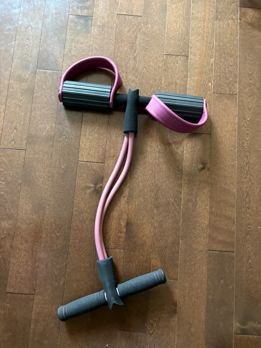 Free Pink and Black Resistance Band Exerciser