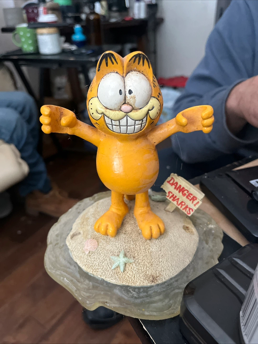 Garfield "Danger Sharks" Beach Figurine
