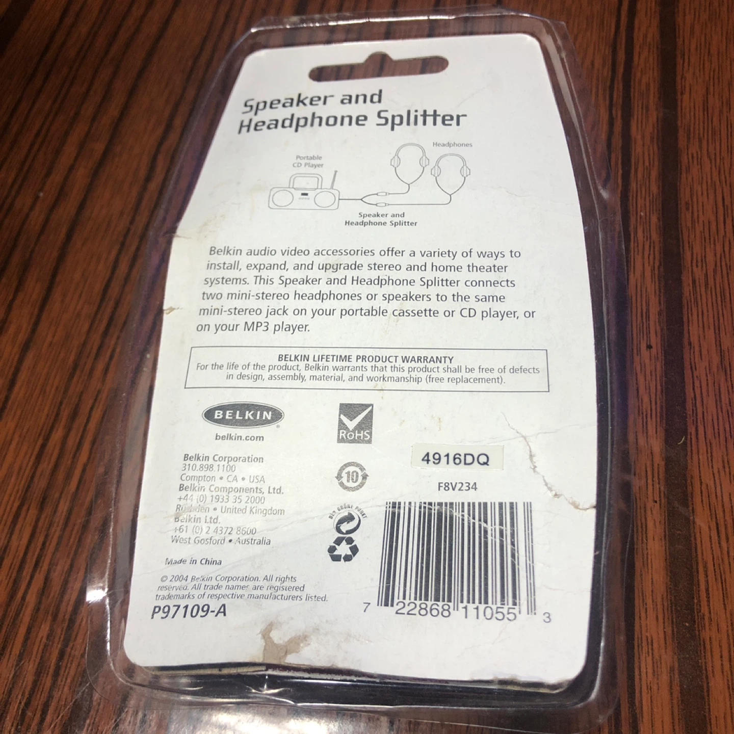 Audio (Belkin F8V234 Cable) Speaker & Headphone Splitter - photo 4