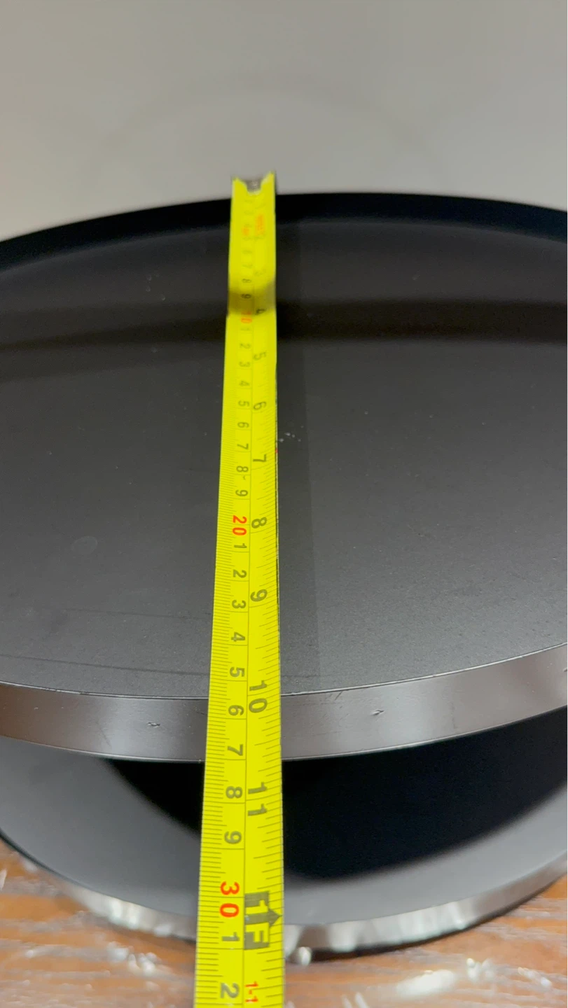 Black 2-Tier Serving Stand with Handle - photo 4