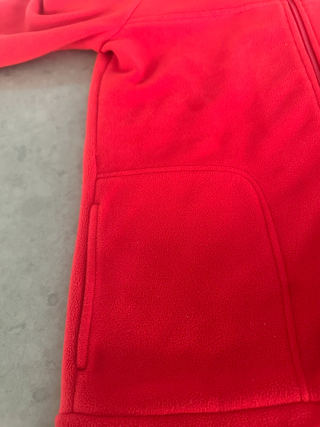 Lacoste Red Fleece Hoodie Jacket - photo 5
