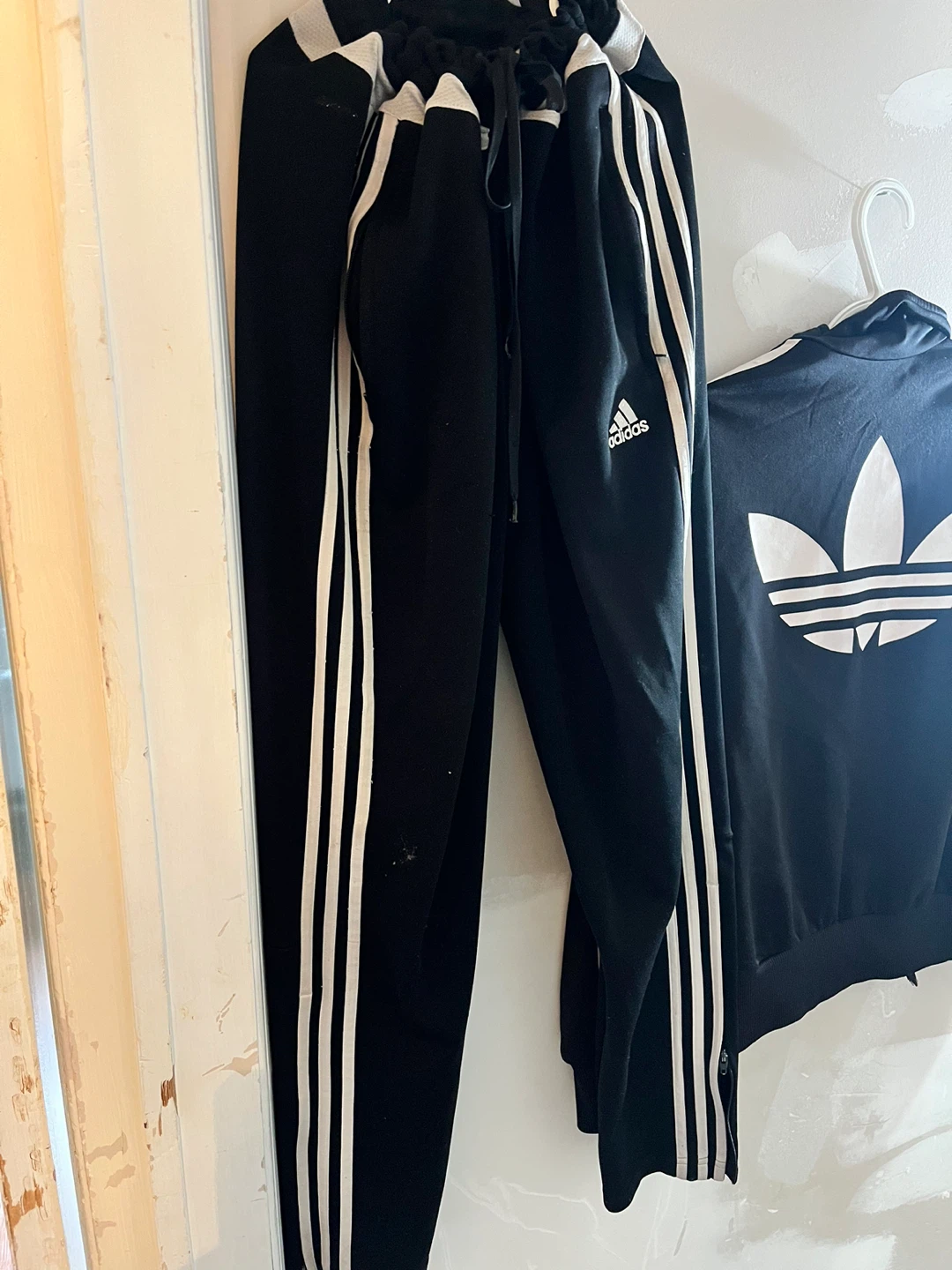 Adidas Track Suit Set - Black with White Stripes - photo 2