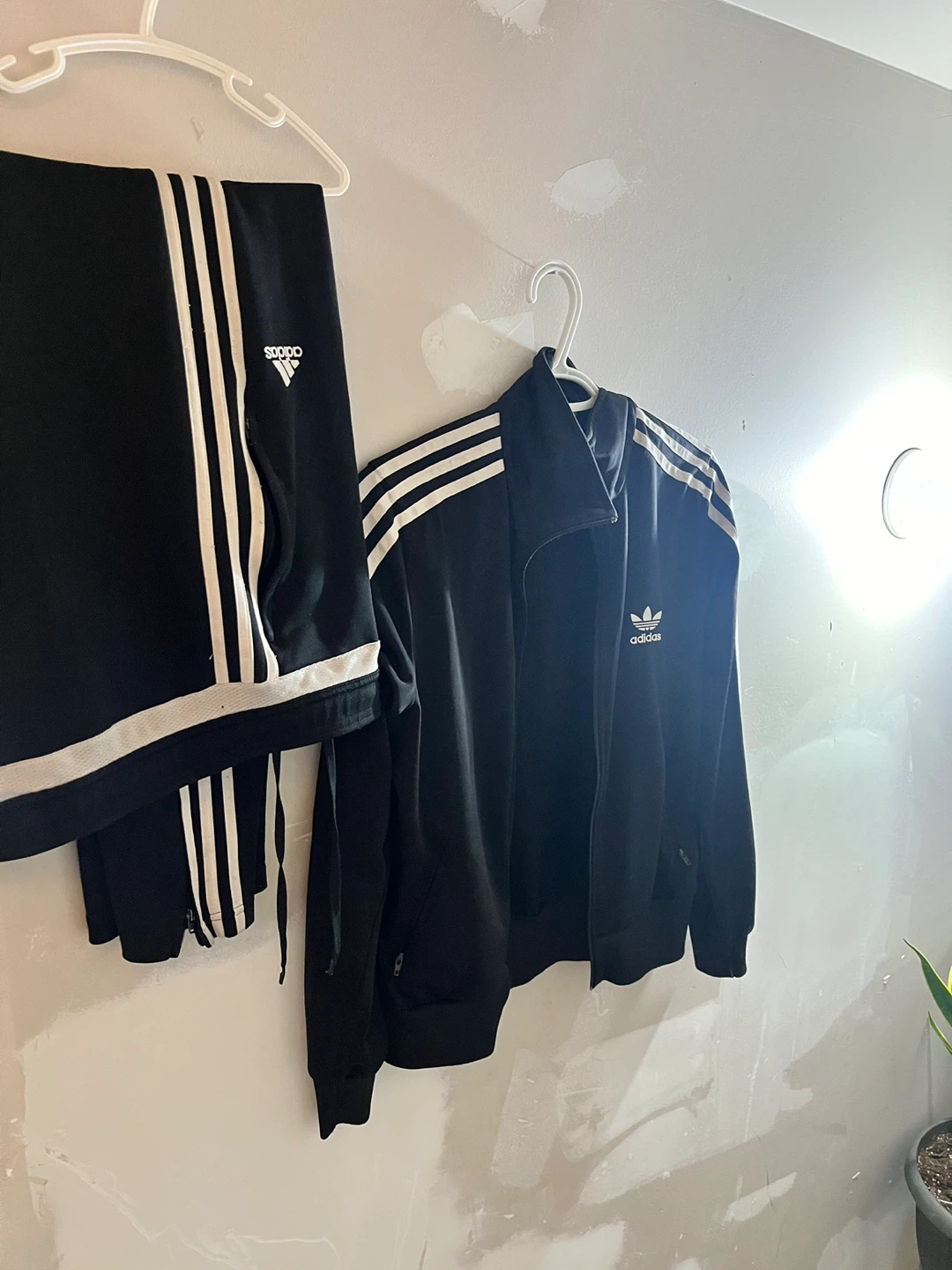 Adidas Track Suit Set - Black with White Stripes - photo 3