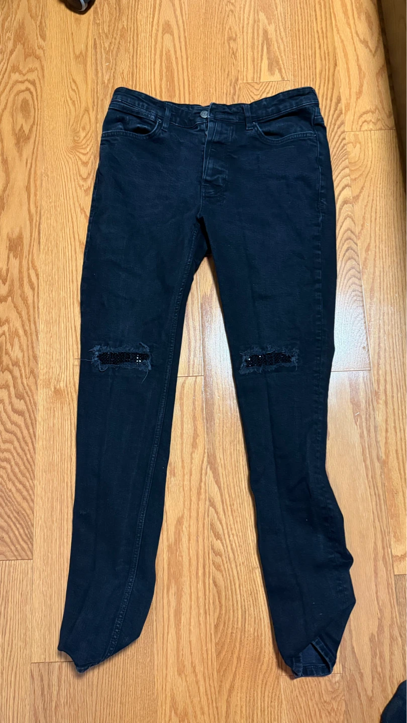 Ksubi Van Winkle Apex Krystal Repair Jeans - photo 3