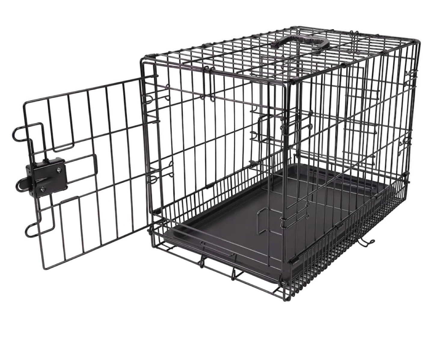 Black Metal Dog Kennel