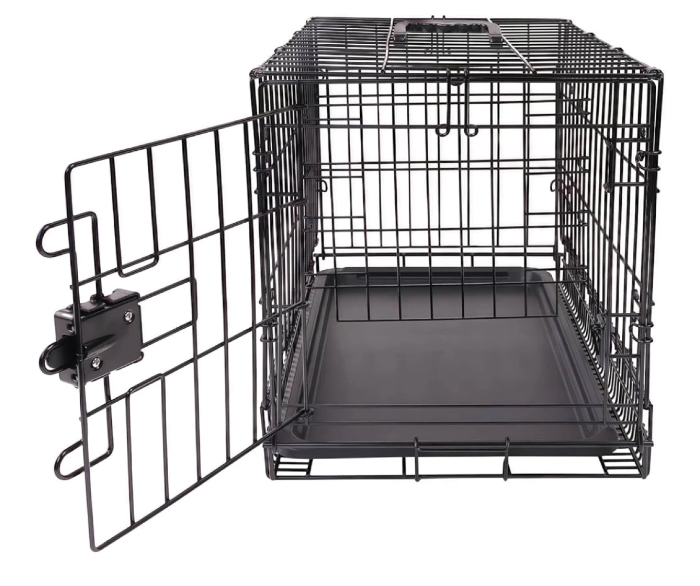 Black Metal Dog Kennel - photo 2