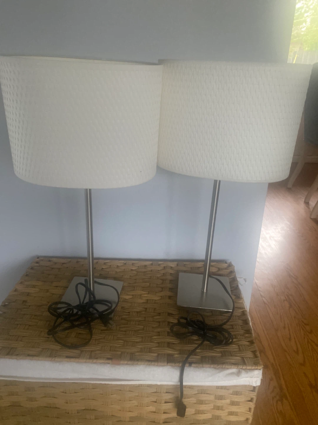 IKEA Pair of White Table Lamps