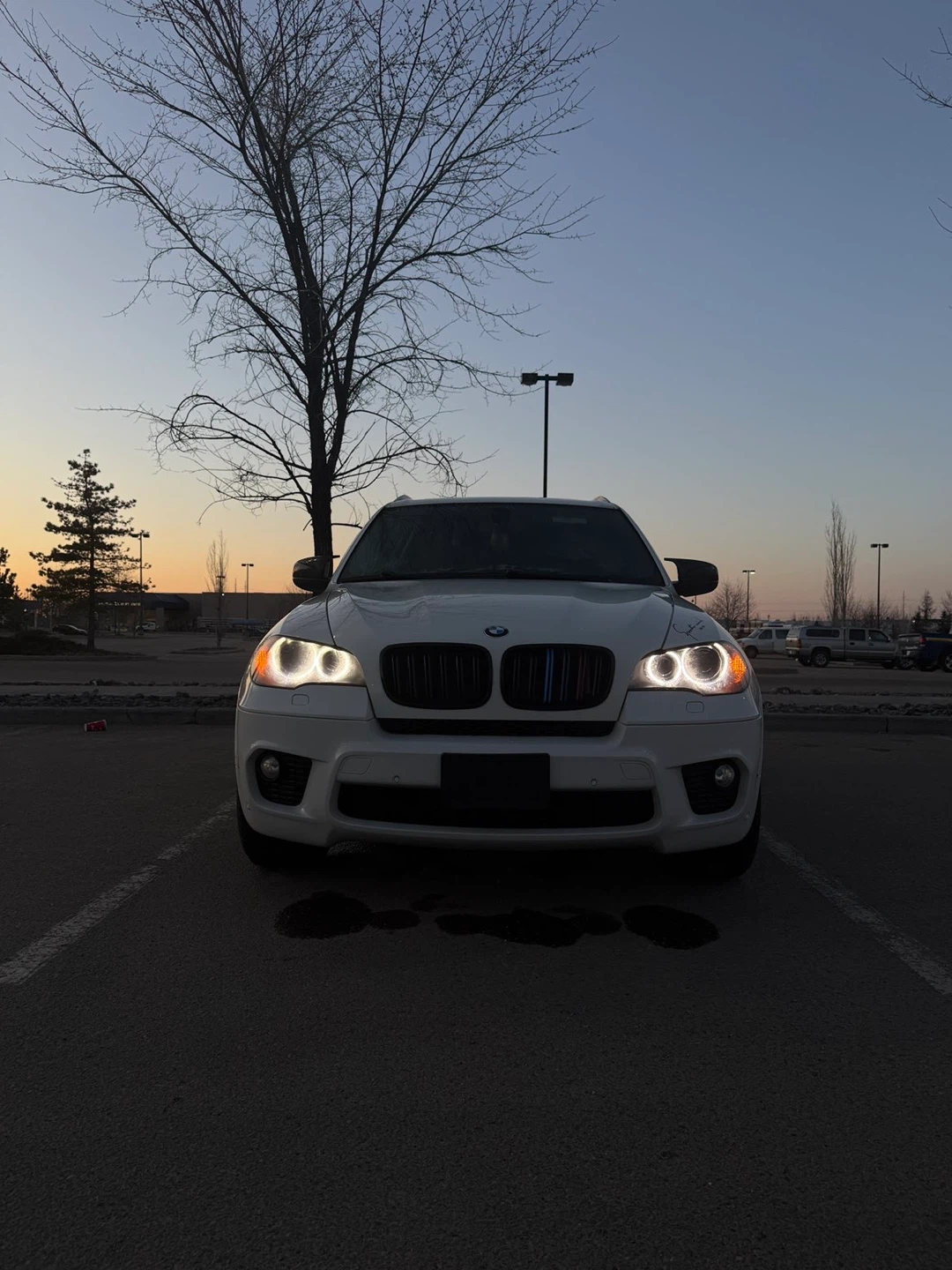 White BMW X5
