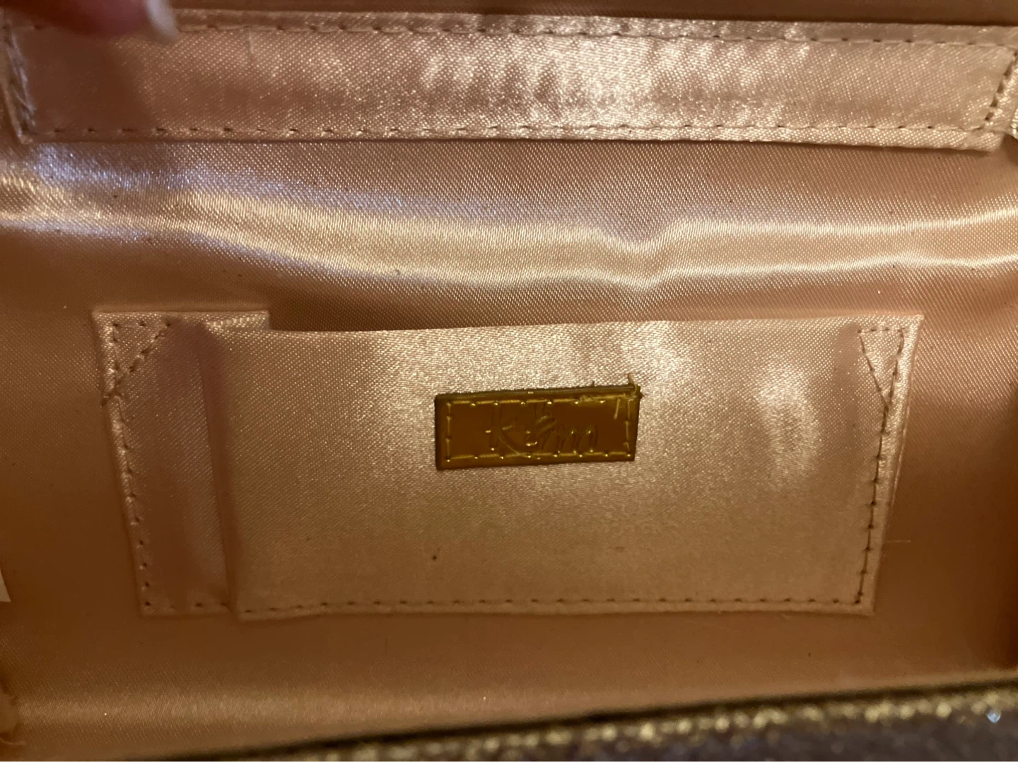 Glitter Clutch Evening Bag with Chain - photo 3