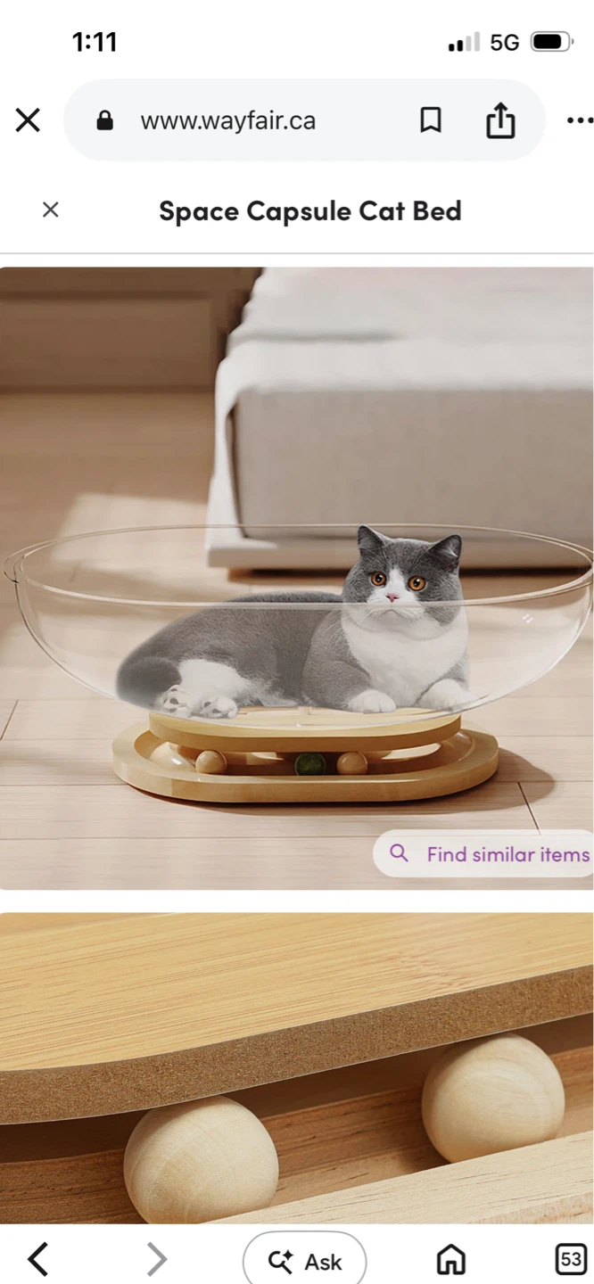 New Space Capsule Cat Bed - photo 2