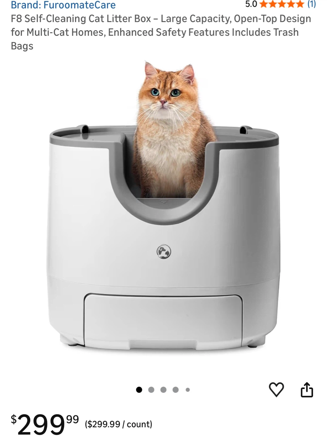 Furoomate Self-Cleaning Cat Litter Box