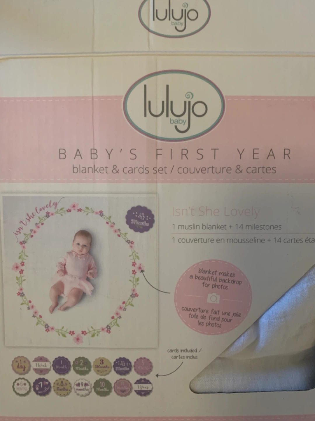 Lulujo Baby’s 1st year blanket and milestone cards