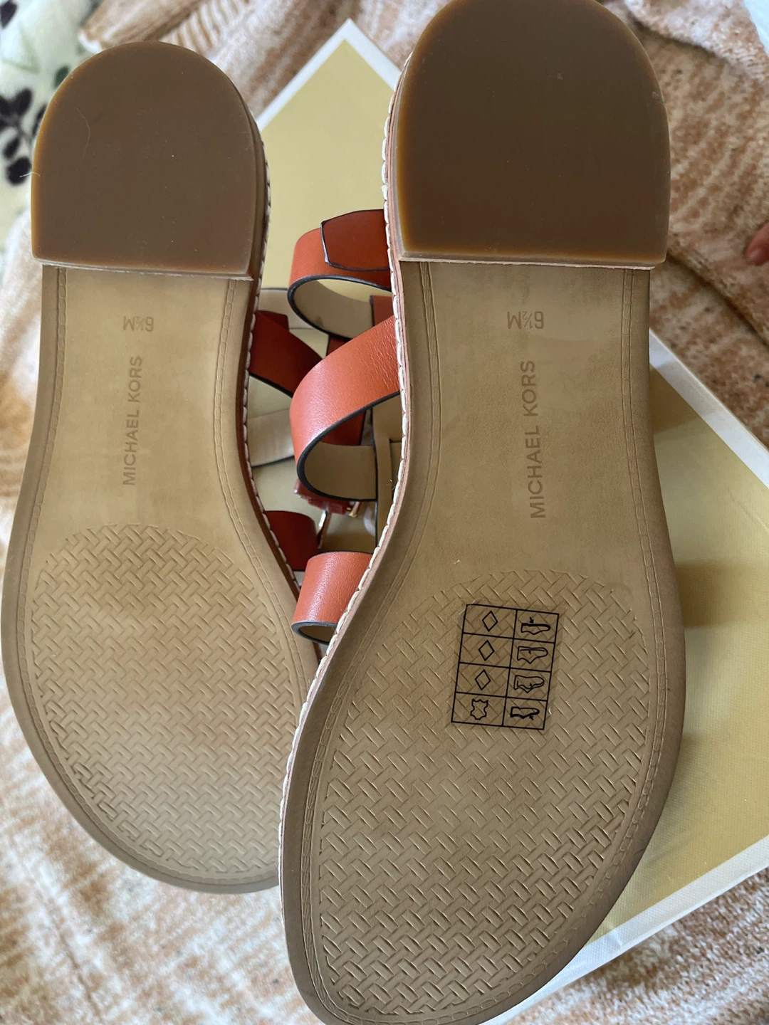 Michael Kors Women's Brown Leather Gladiator Sandals Size 6.5M - photo 2