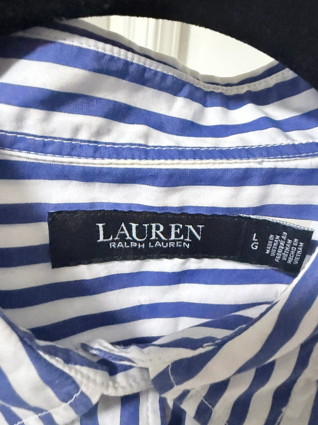 Lauren Ralph Lauren Striped Button-Down Shirt Size L - photo 4