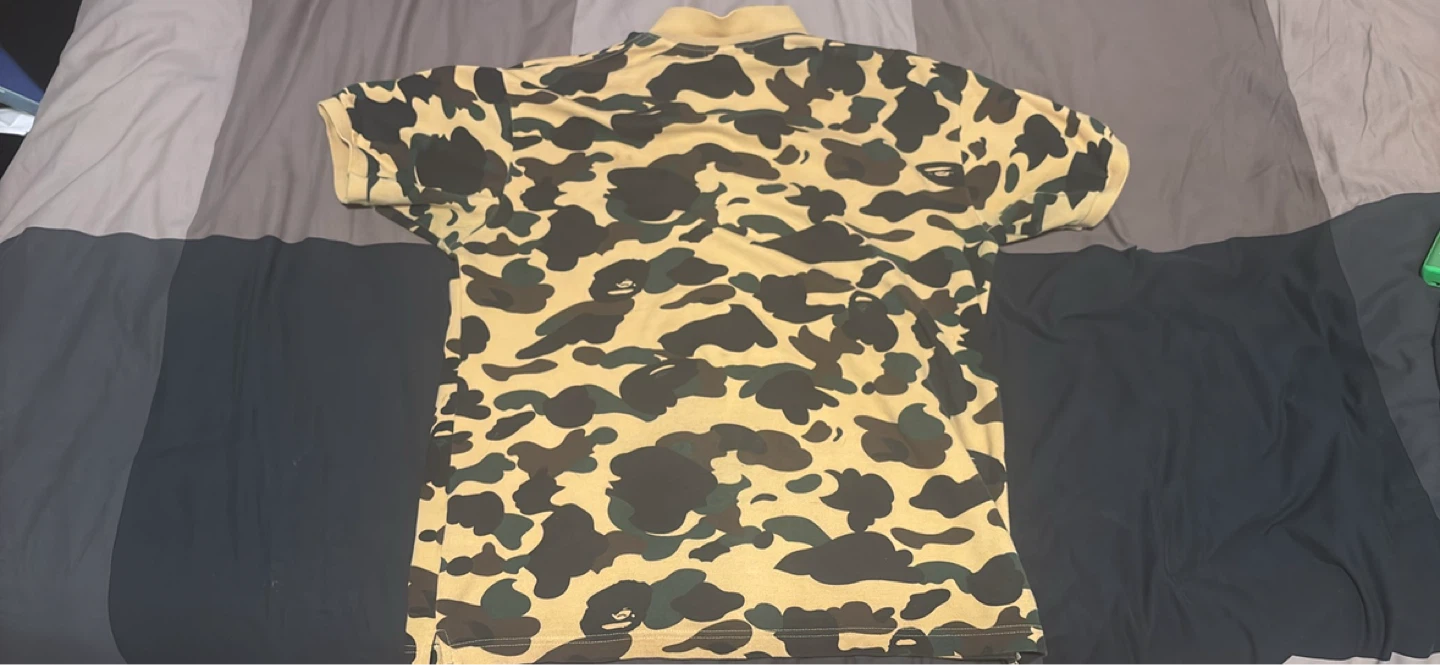 BAPE Yellow Camo Polo Shirt XL - photo 4