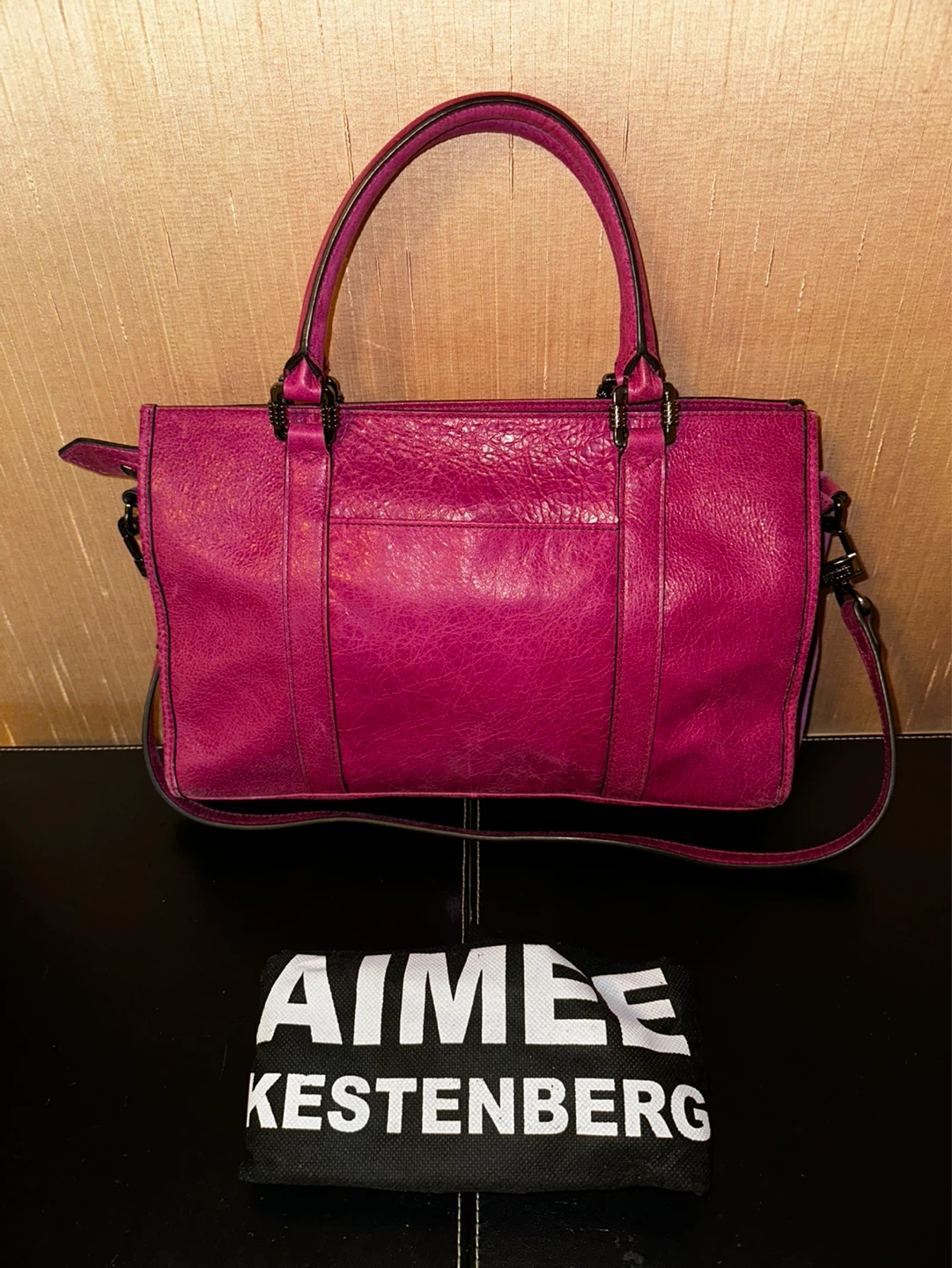 Aimee Kestenberg Pink Leather Satchel Bag - photo 2