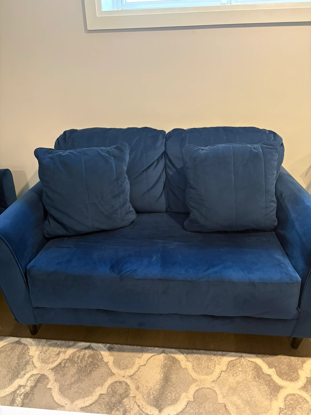 Blue Velvet Sofa - photo 2