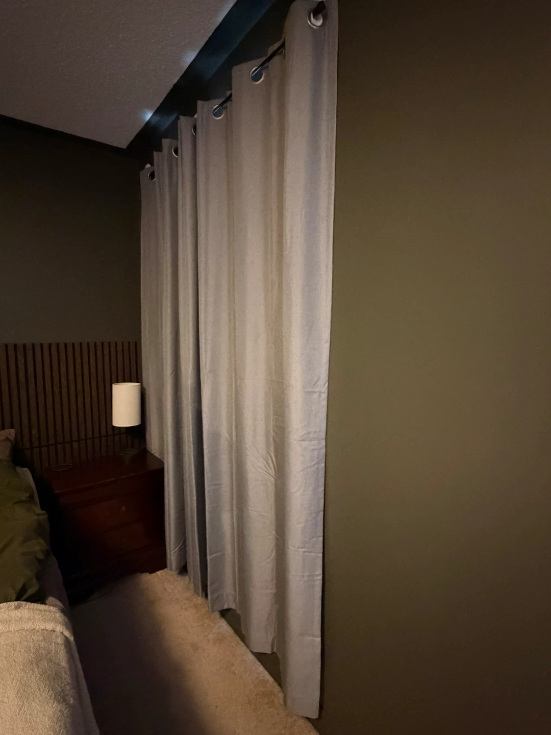Light Grey Grommet Curtains