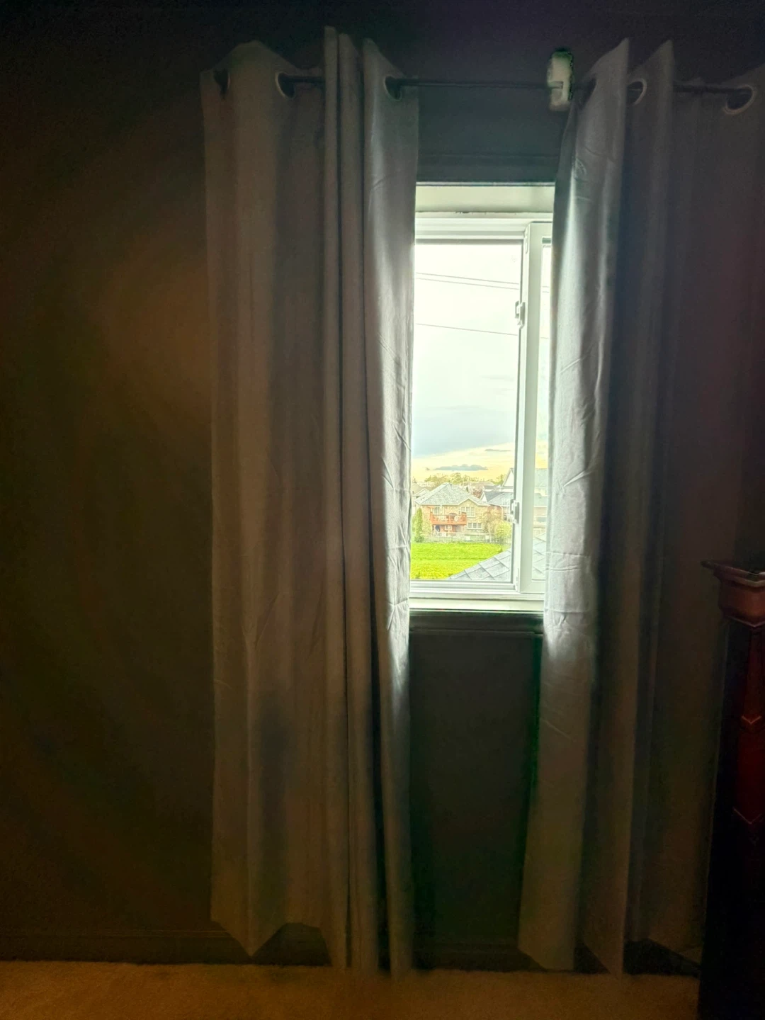 Light Grey Grommet Curtains - photo 2