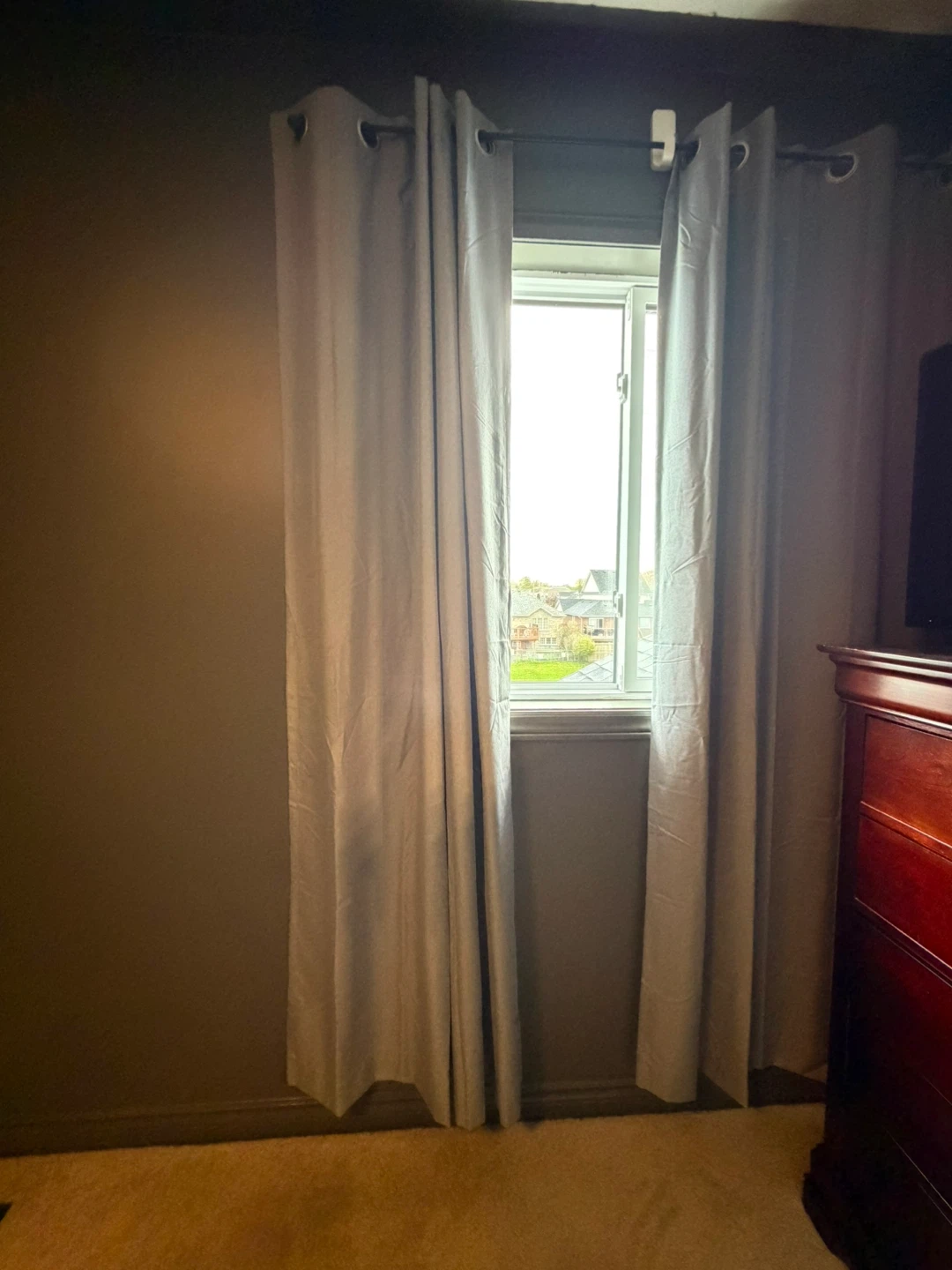 Light Grey Grommet Curtains - photo 3