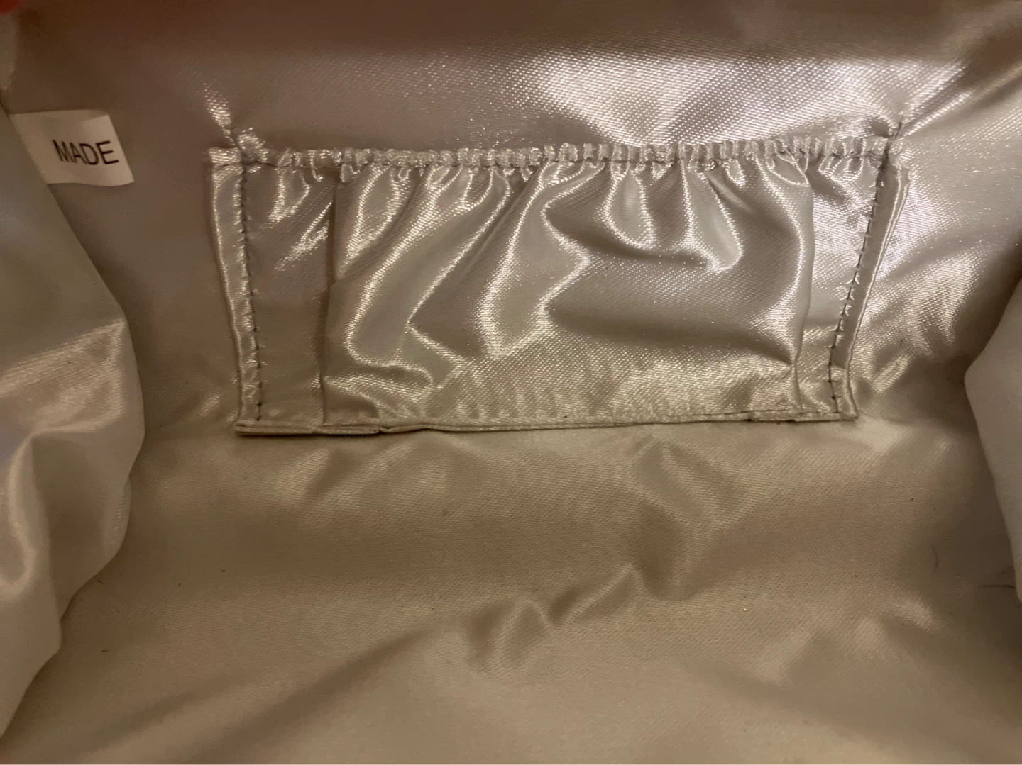 Silver Crystal Clutch Evening Bag with Chain - photo 3