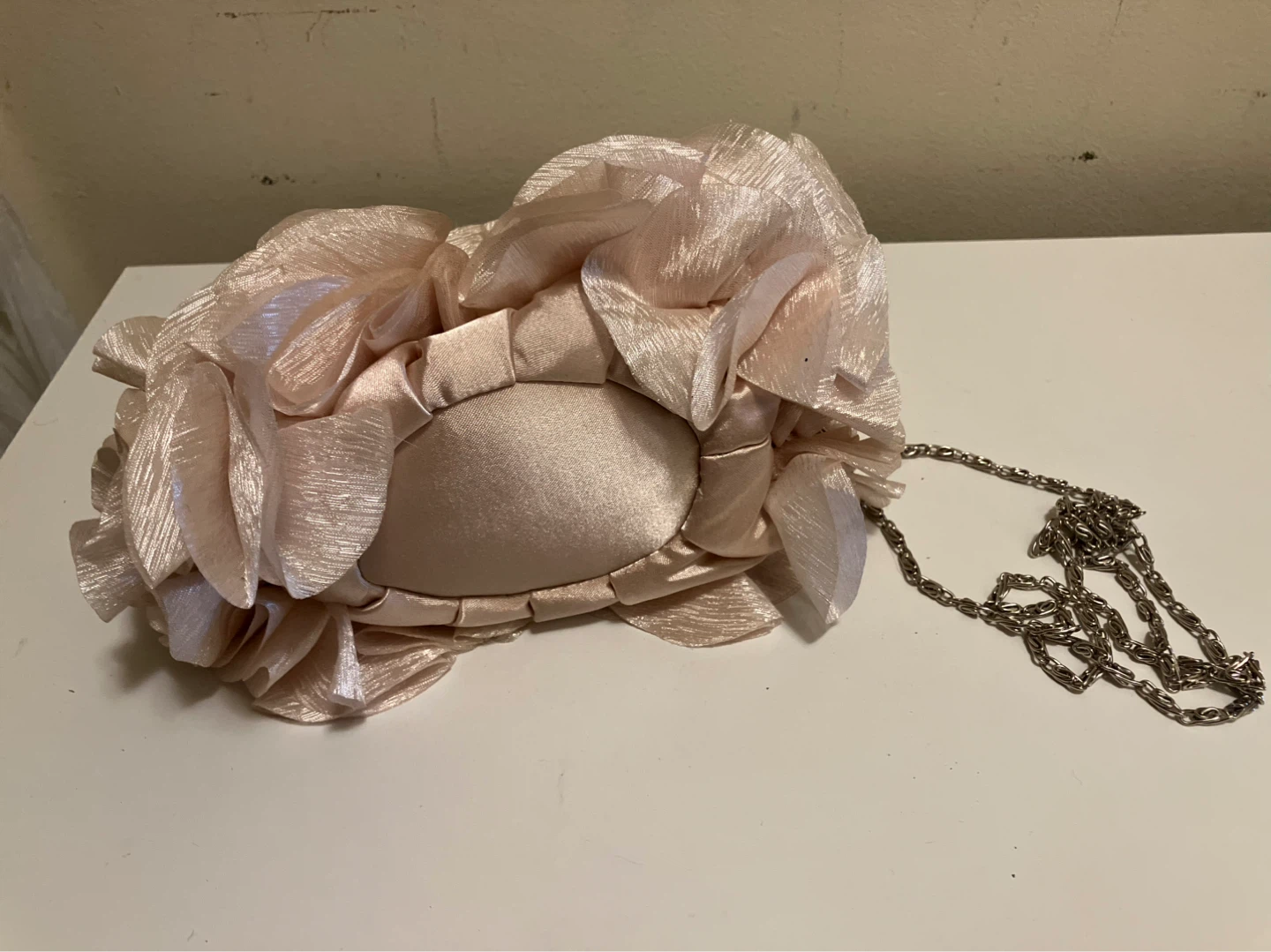 Women's Clutch Handbag with Flower Embellishment - photo 2