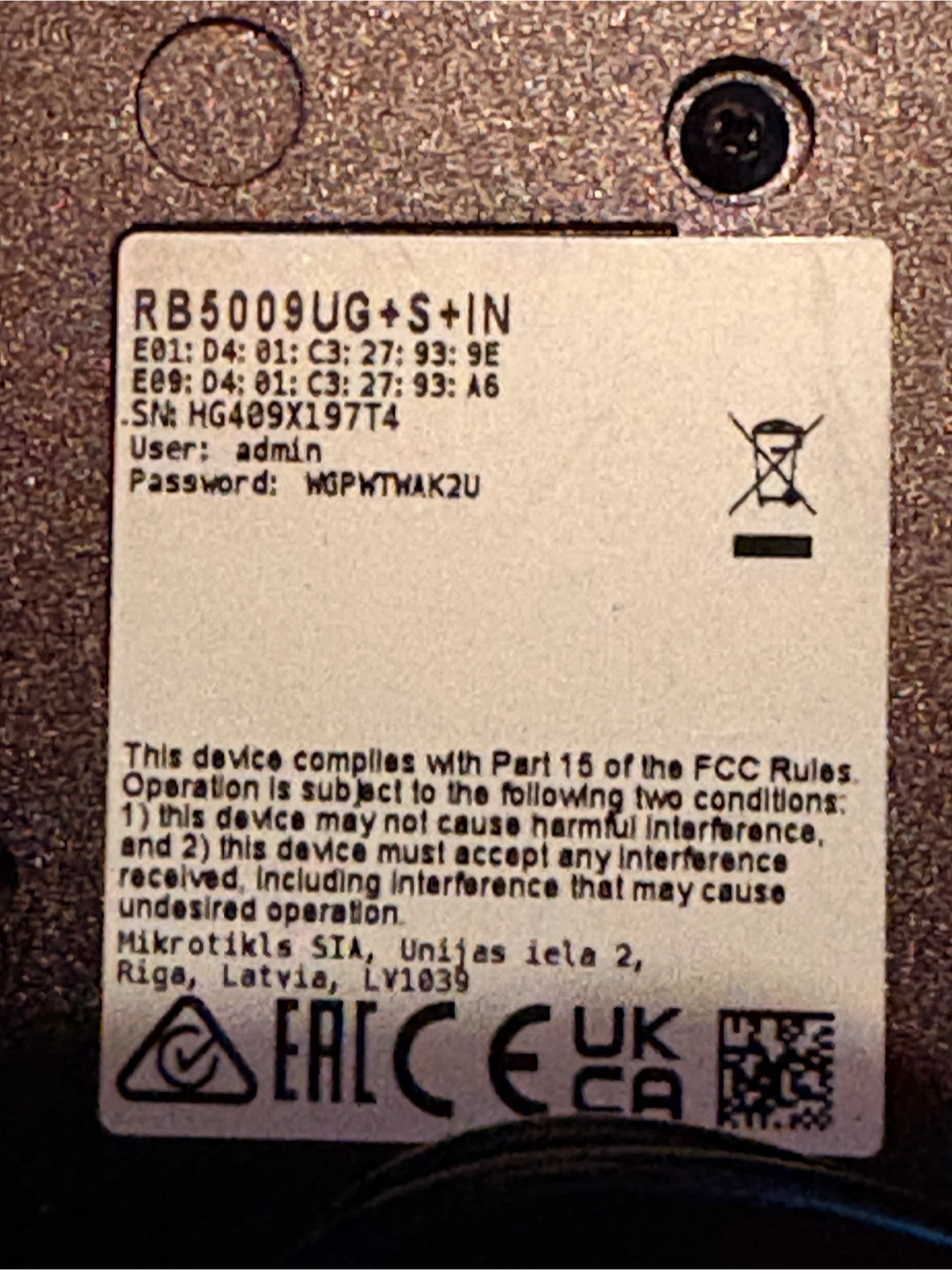 MikroTik RB5009UG+S+IN Router - photo 4