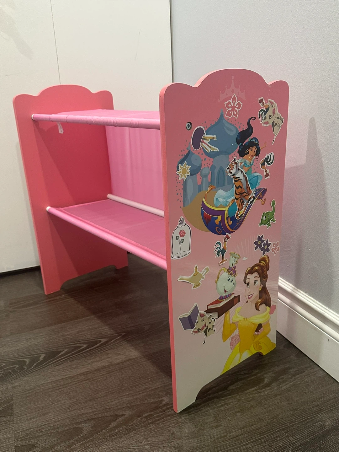 Pink Disney Princesses Bookcase