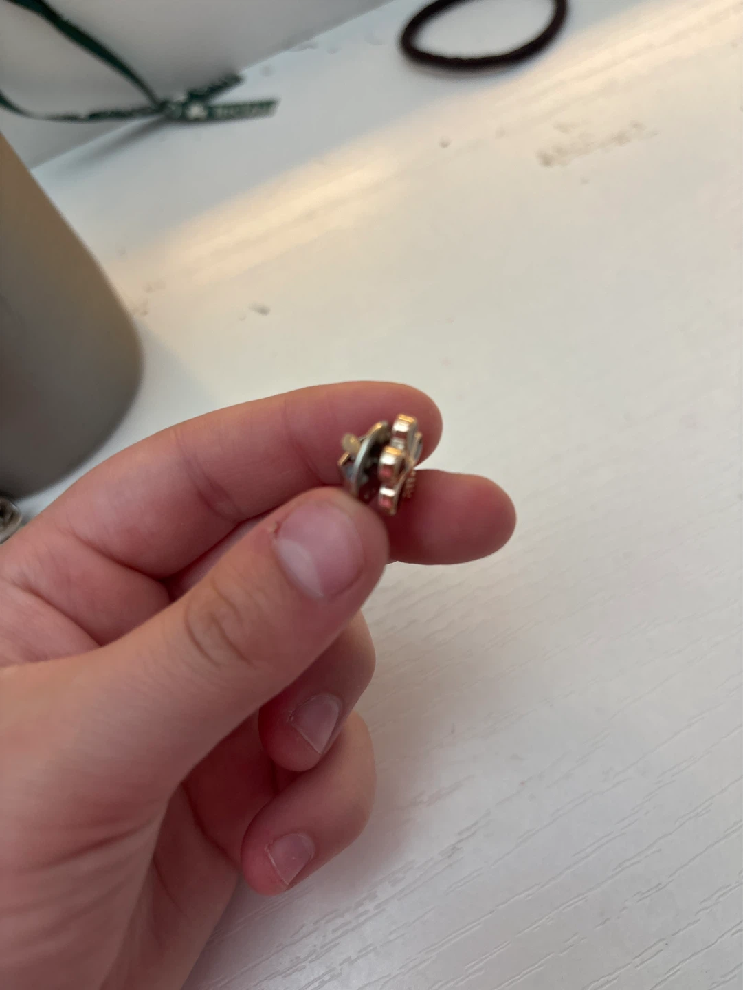 Flower Charm with Rhinestones - photo 4