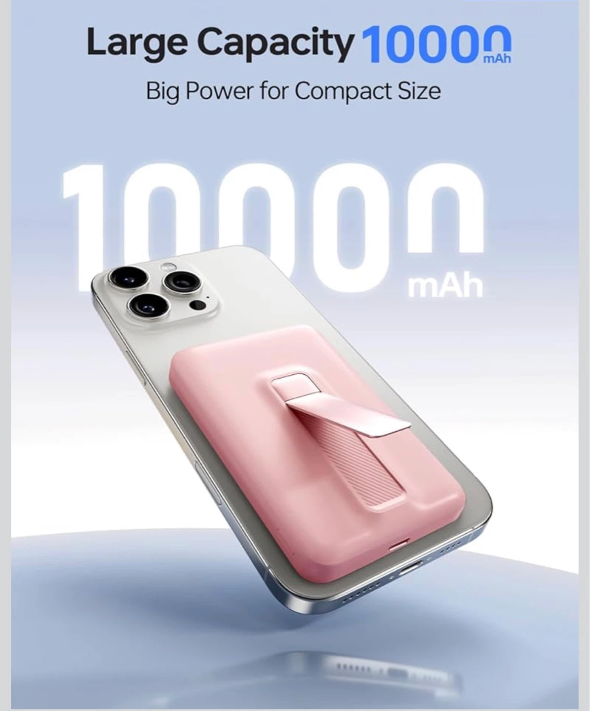 Pink MagSafe Power Bank with Foldable Stand 10000mAh - photo 2