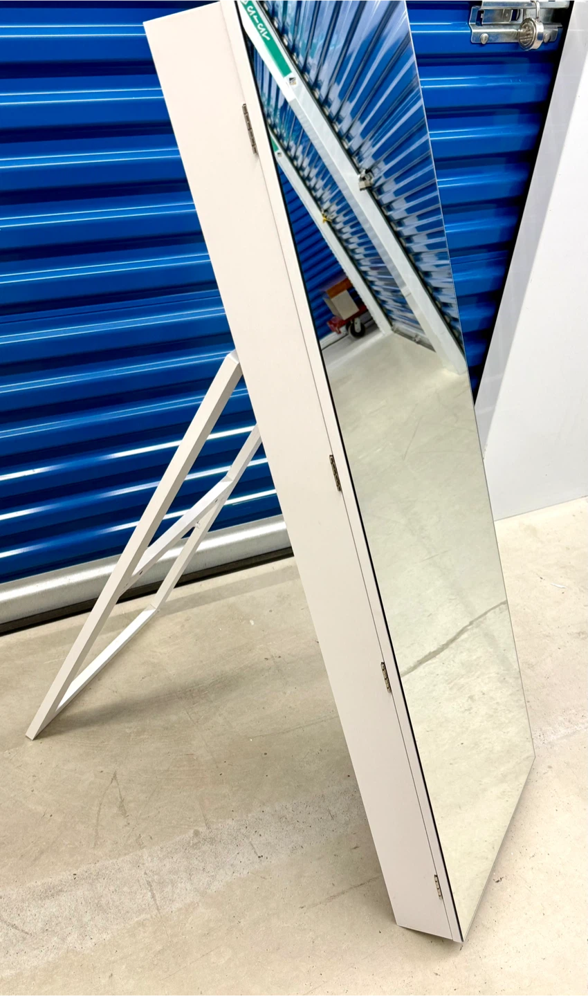 White Jewellery Cabinet with Mirror