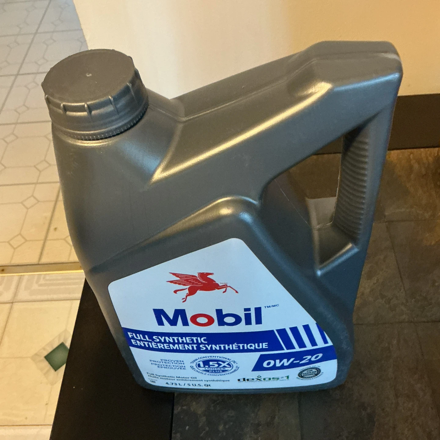 Mobil 0W-20 Full Synthetic Engine Oil 4.73L