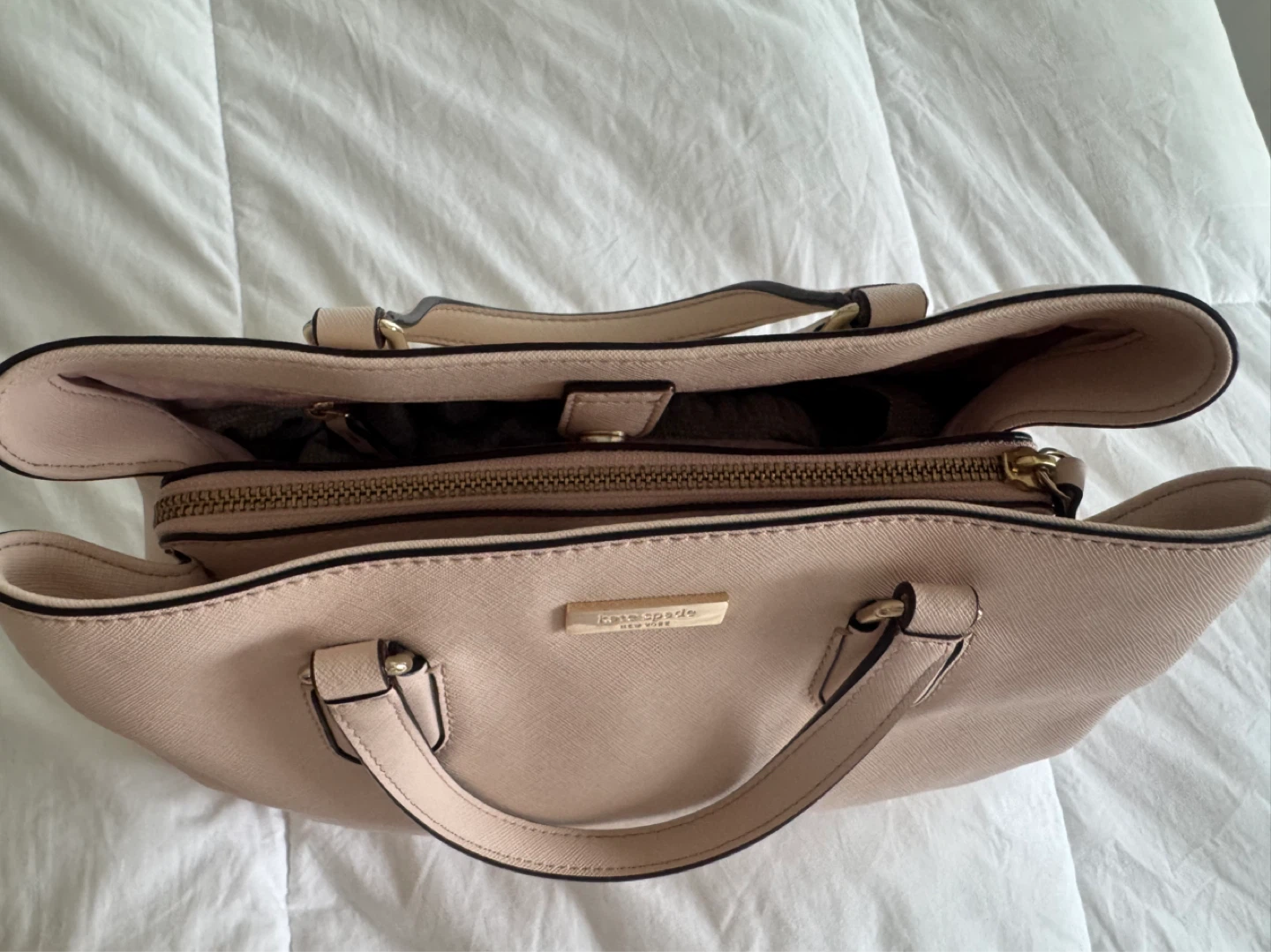 Light Baby Pink Kate Spade Purse with multiple purse sections - photo 2