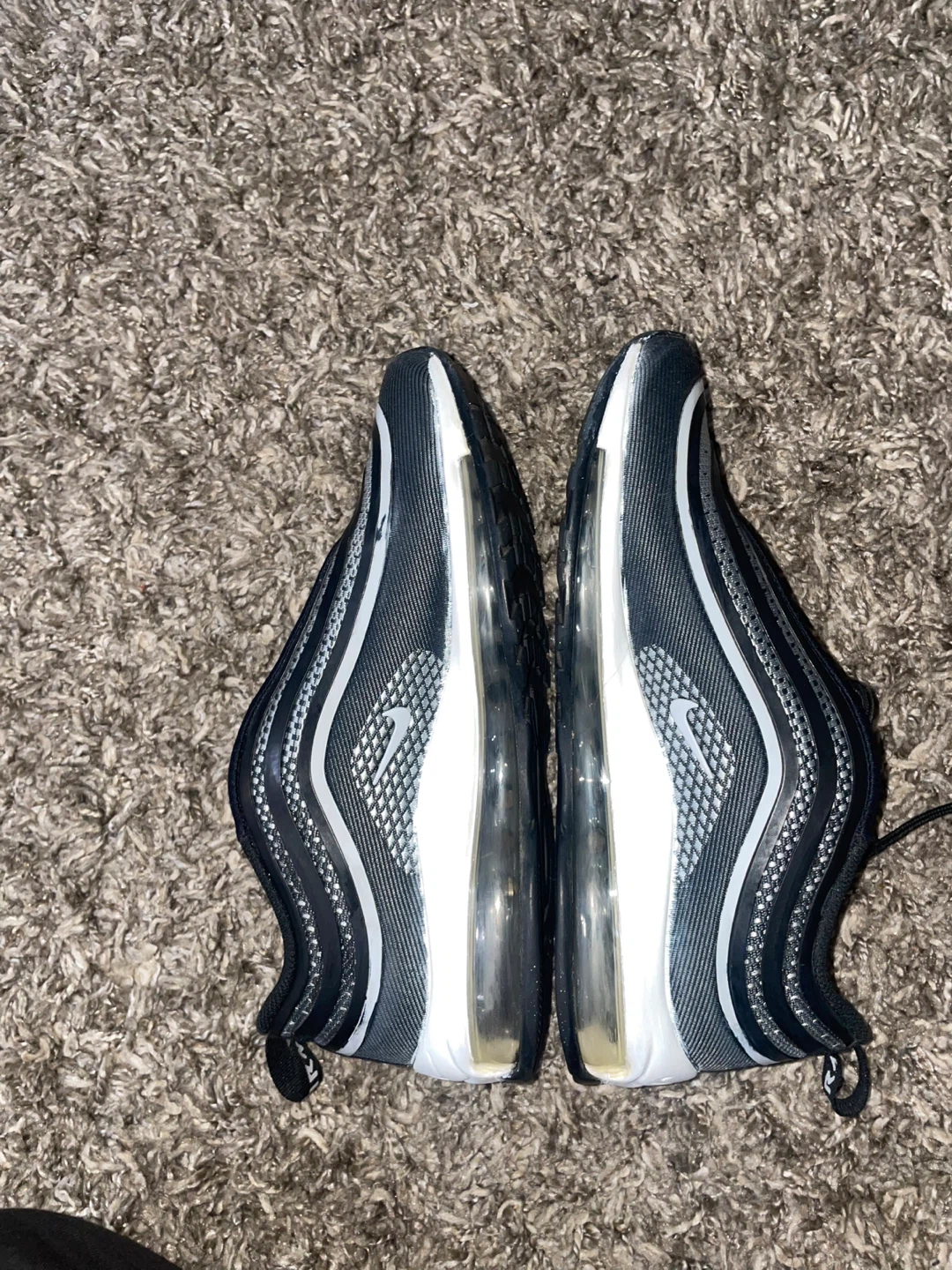 Nike Air Max 97 Black White Running Shoes - photo 3
