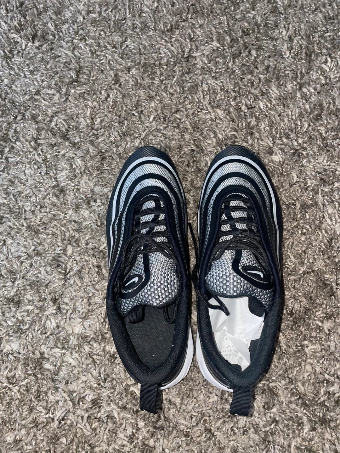 Nike Air Max 97 Black White Running Shoes - photo 4