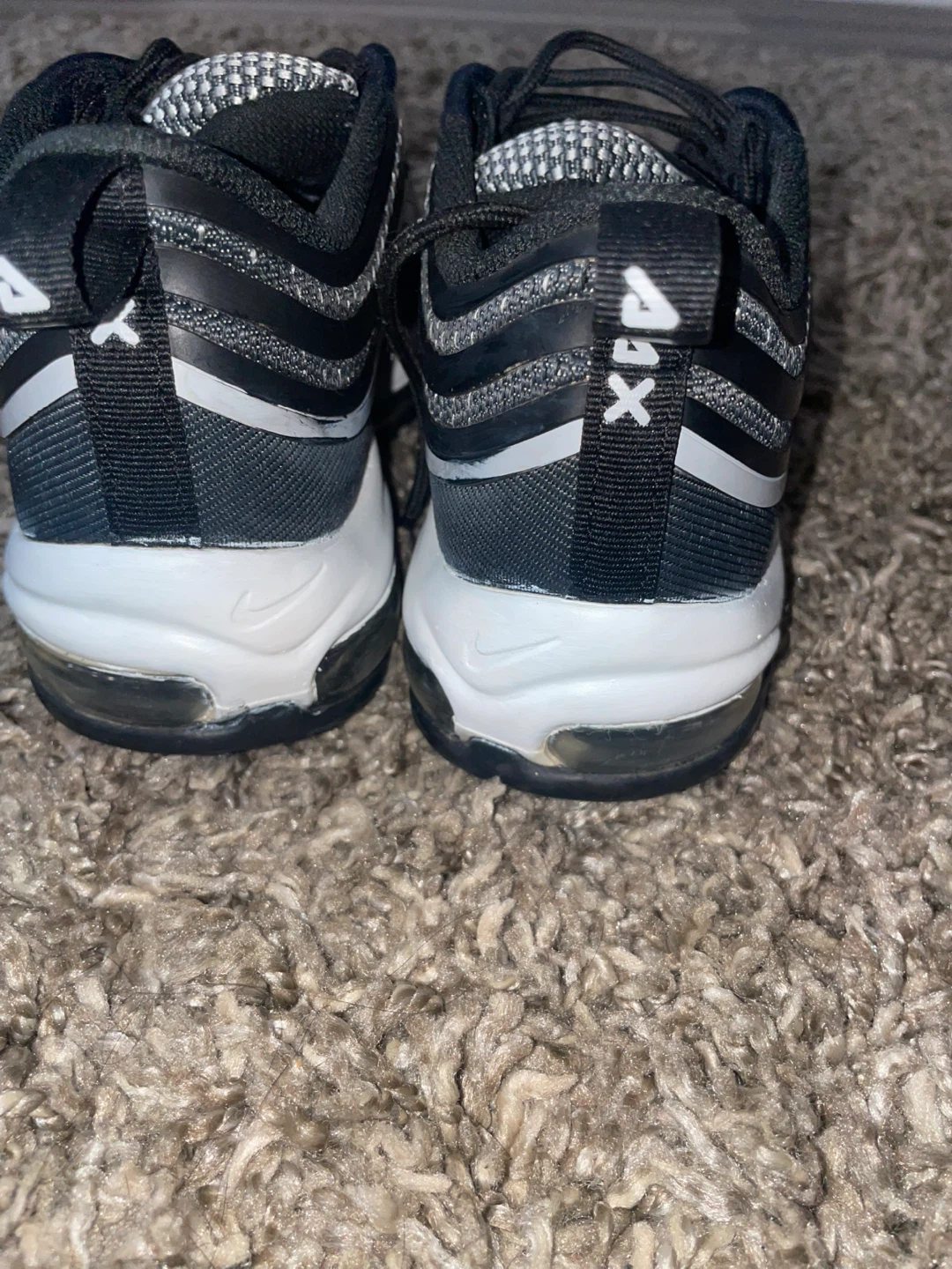 Nike Air Max 97 Black White Running Shoes - photo 2