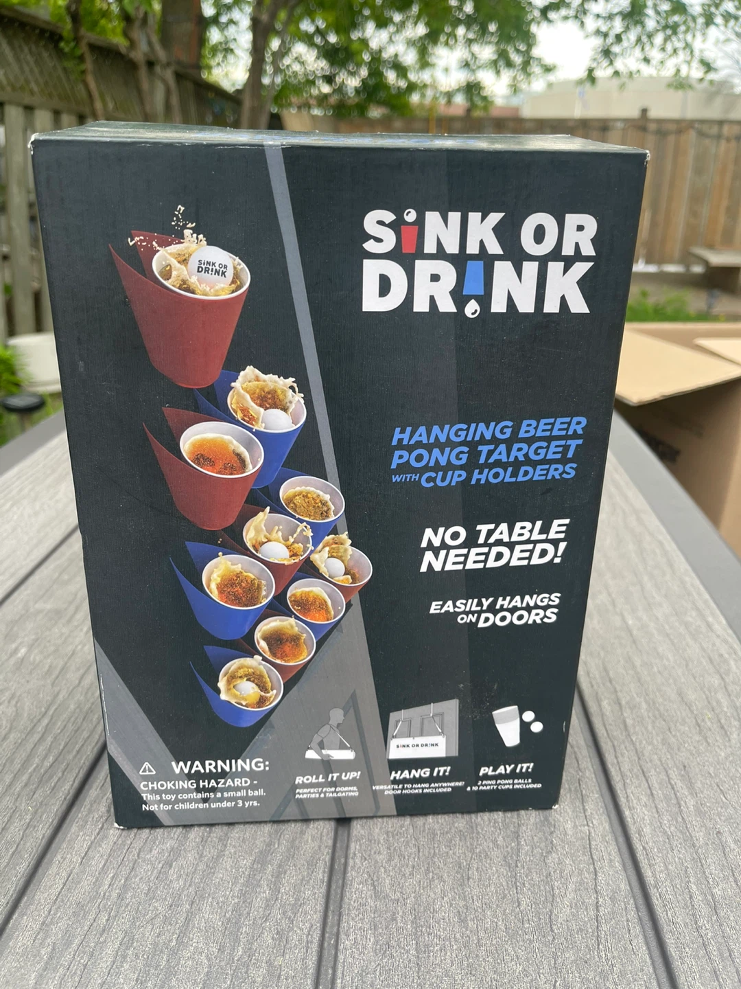 ✏️NEW Sink or Drink Hanging Beer Pong Target