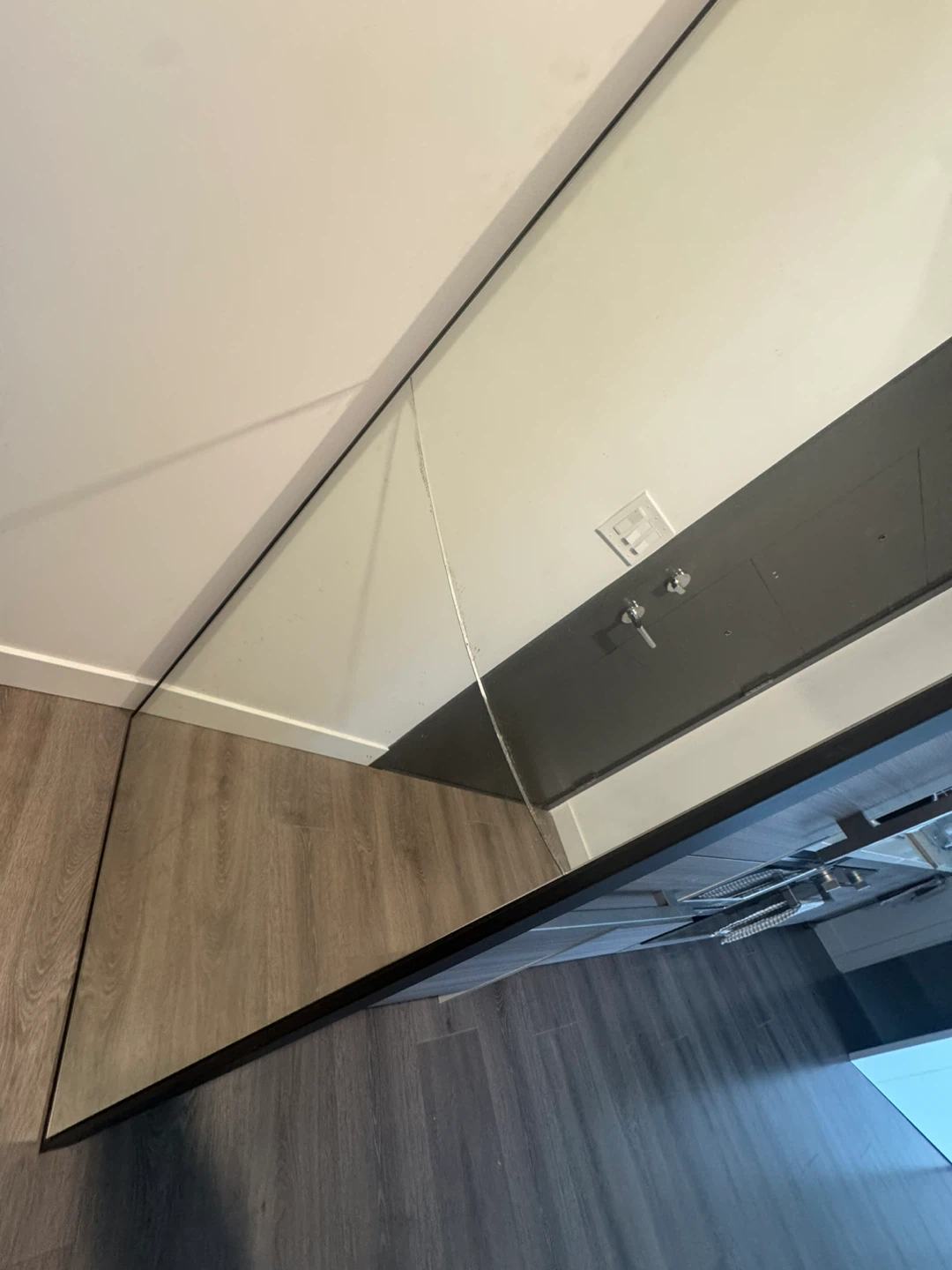 Full Length Black Framed Mirror - photo 2