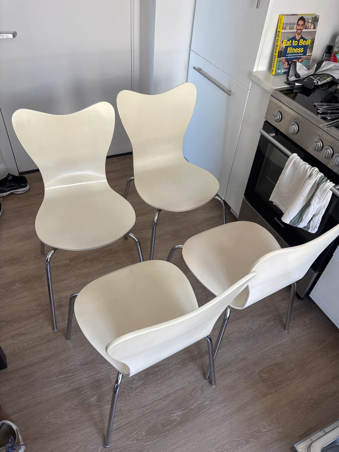 West Elm Modern Dining Chairs - Set of 4
