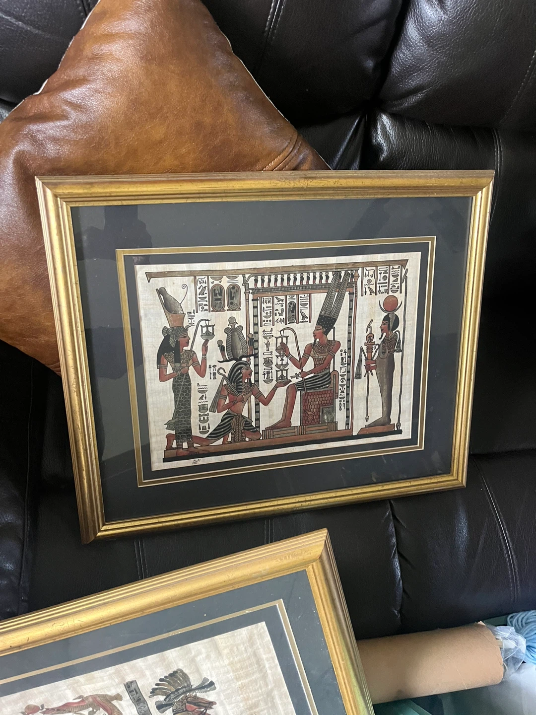 Framed Egyptian Papyrus Art - Set of 2 - photo 5