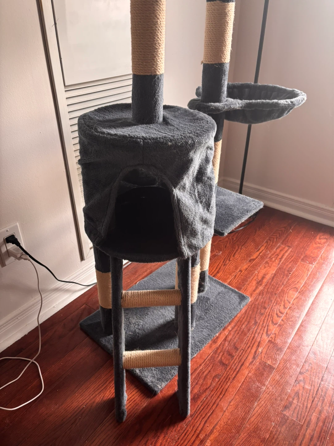 Multi-Level Cat Tree Condo with Hammock and Scratching Posts - photo 2