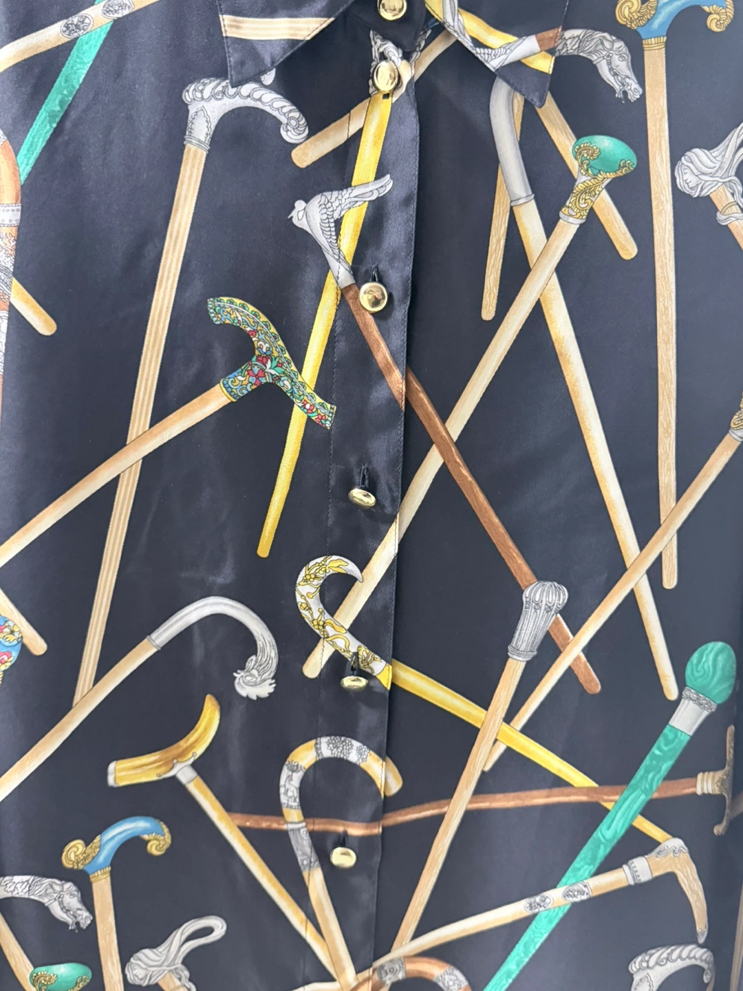 ESCADA Silk Cane Print Blouse - photo 3