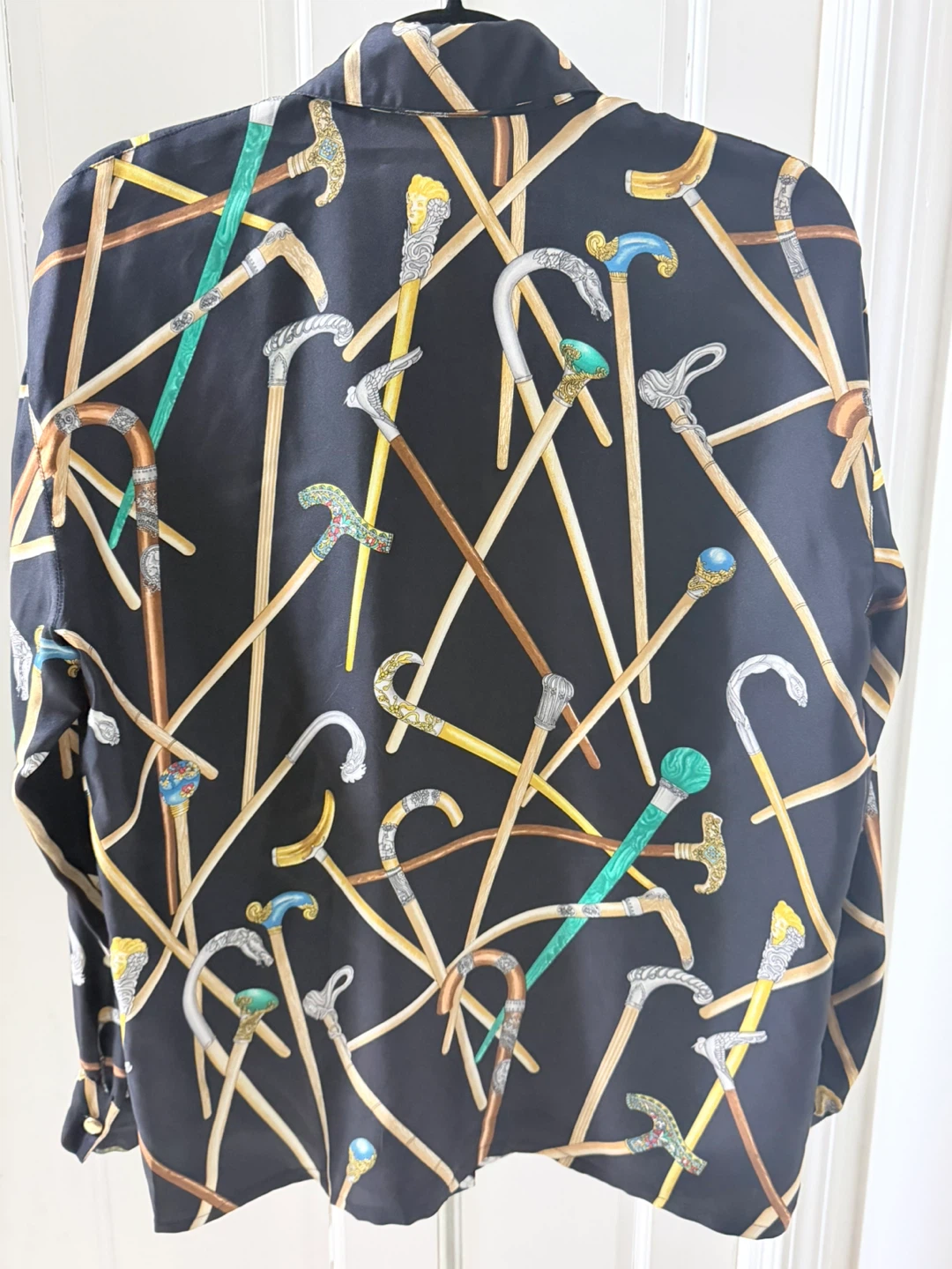 ESCADA Silk Cane Print Blouse - photo 2
