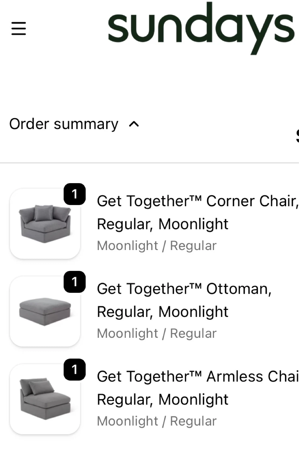 Sundays Get Together™ Sectional Sofa - Moonlight - photo 3