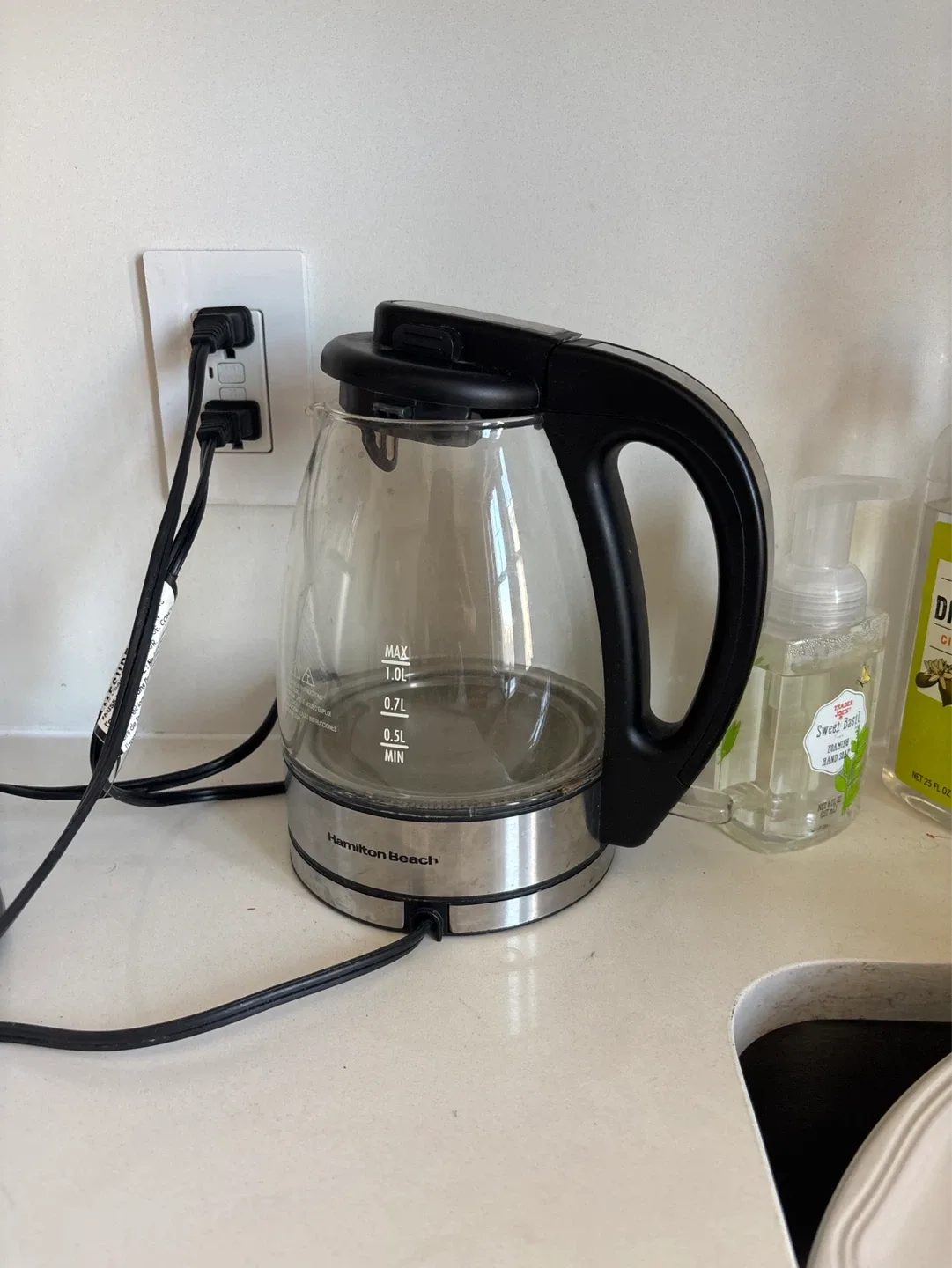 Hamilton Beach Glass Electric Kettle 1.0L