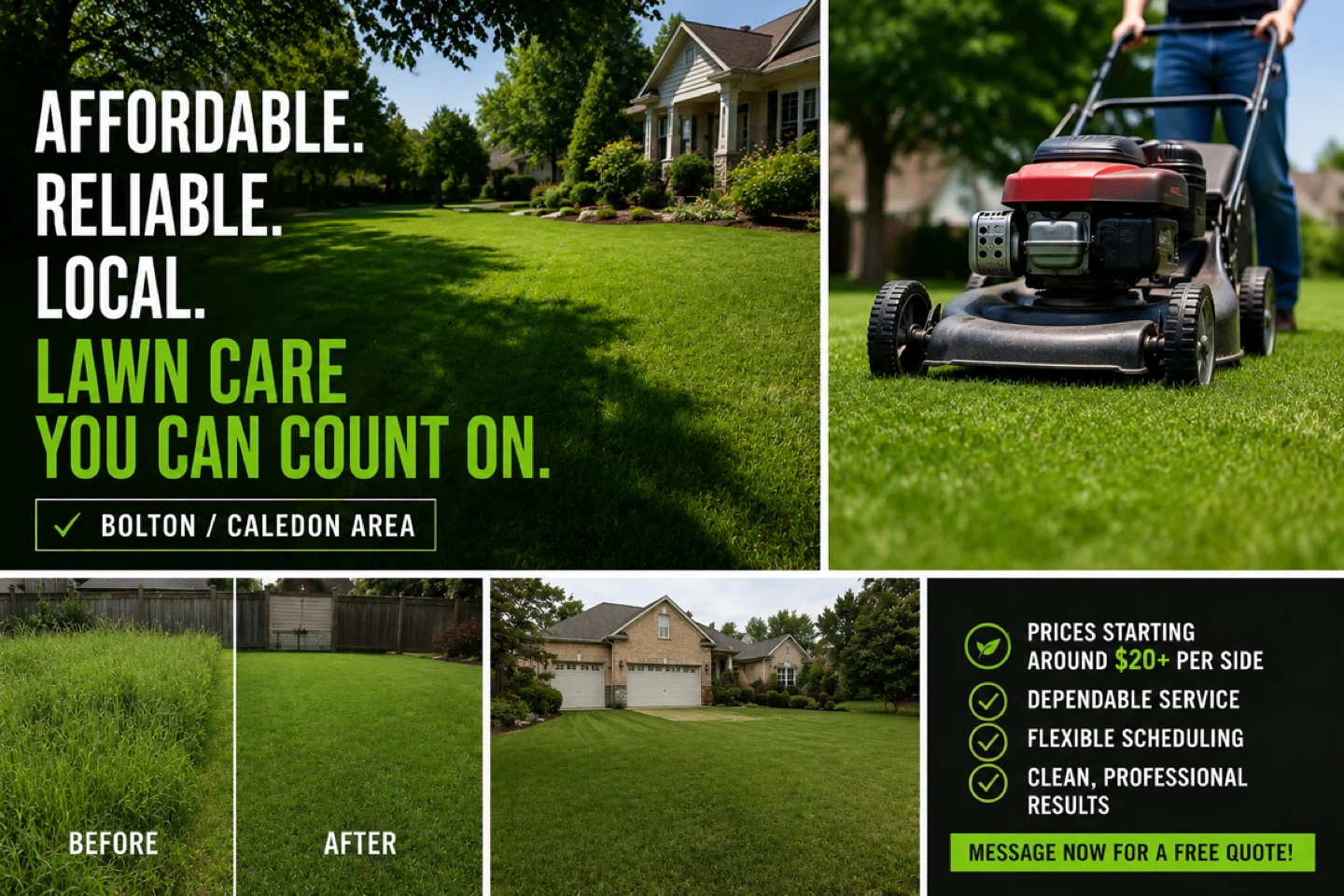Lawn Care Services in Bolton / Caledon Area