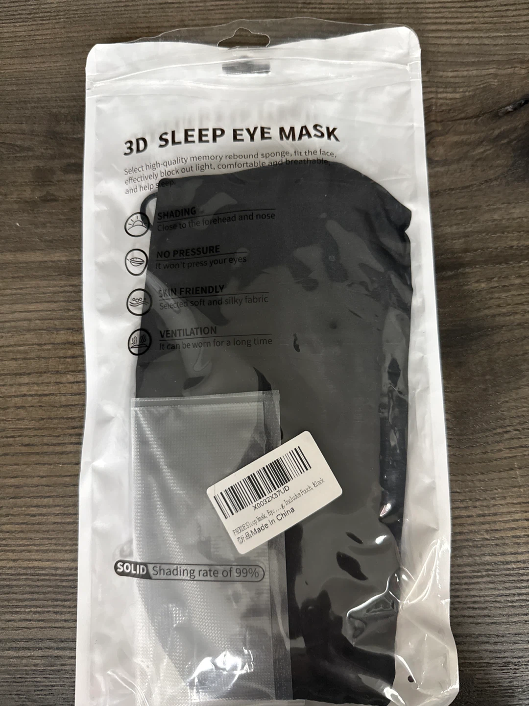 3D Sleep Eye Mask - Black